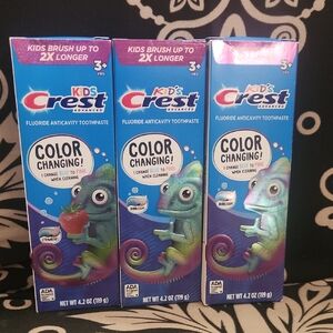 Crest Kids Color Changing Toothpaste - Blue to Pink Fun